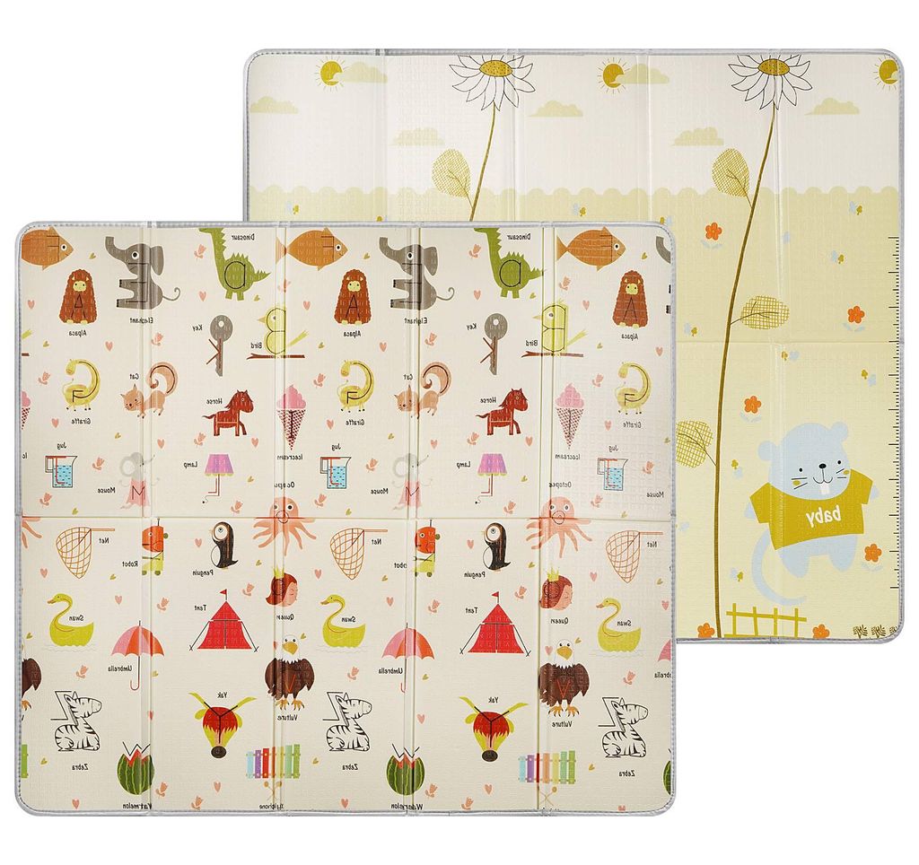 Krabbelmatte Baby 180 x 200, Spielmatte Baby Faltbar 1 cm Produktbild 
