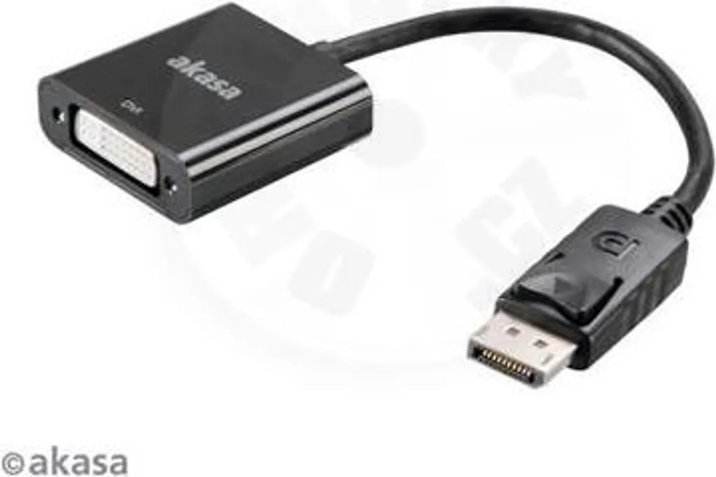 Câble DisplayPort vers DVI AKASA 20cm Haute Résolution pour Vidéoprojecteur