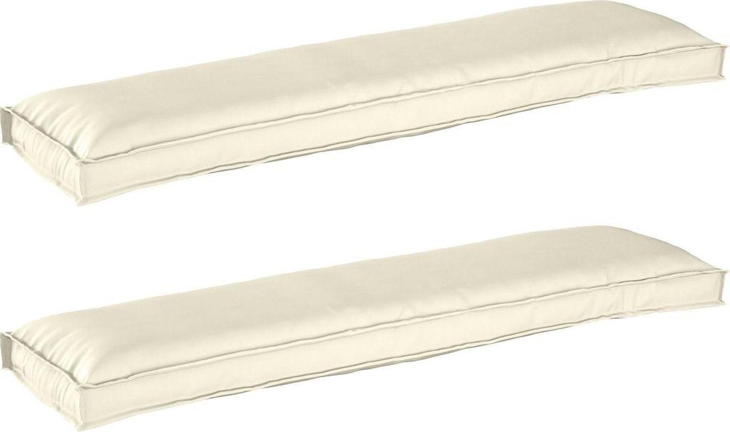 "2026 Promotion" Palettenkissenset 2 pcs Creme 150x40x8 cm Oxford-Stoff - Gartenmöbelauflagen CC25898