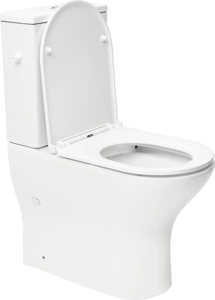 SAT Brevis Stand-WC Kombi-WC Toilette Set spülrandlos mit Produktbild 