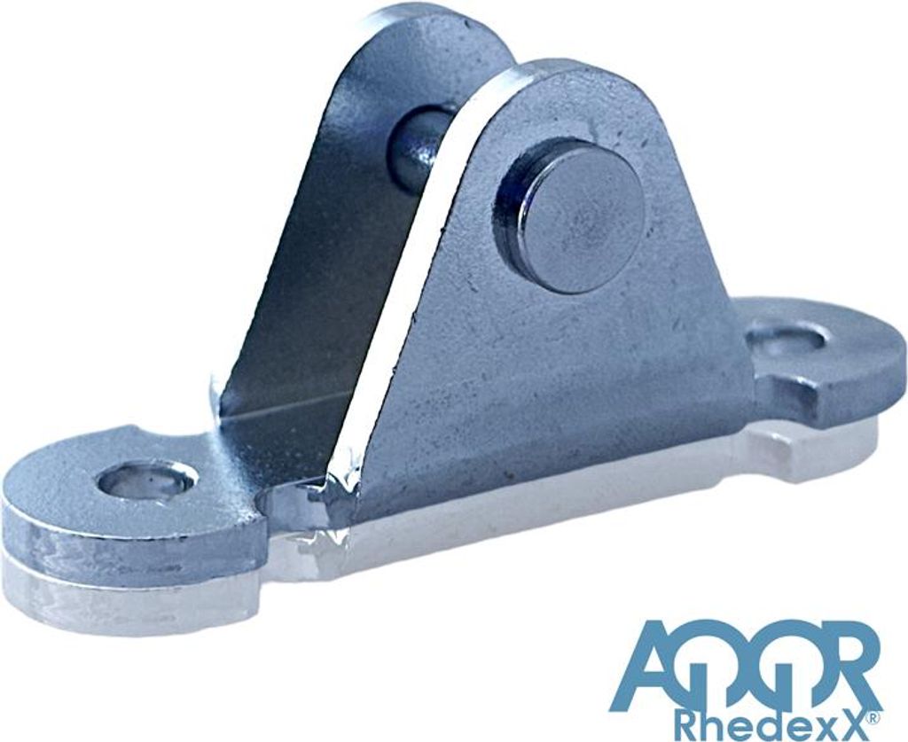 Gasdruckfeder Befestigung Anbauteile Halterung 71mm x 19,5mm Ø8mm - 1