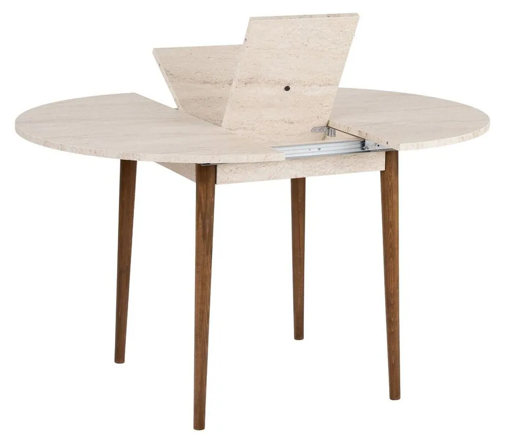 Table ronde extensible 100-131 cm KLARA : la solution petits espaces - 6