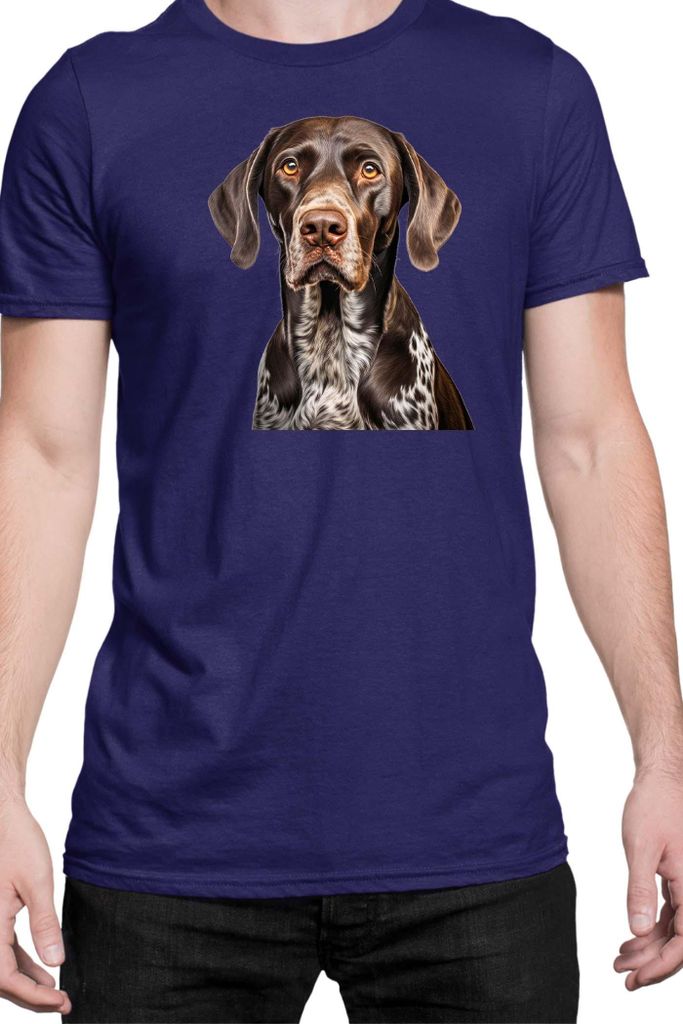 Herren T-Shirt Dogs Breeds Golden Retriever Dog Breed 007, Man S / Dunkelblau