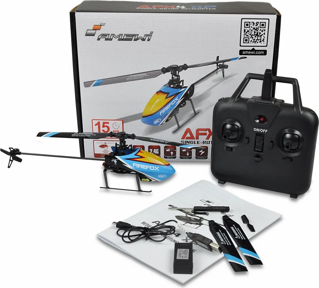 Batterie de Rechange Li-Po 350mAh pour Hélicoptère Amewi AFX4 Bleu