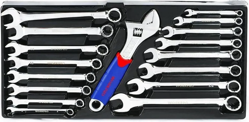 WORKPRO mallette à outils 408 pcs avec coffret 3 tiroirs métalliques - 5