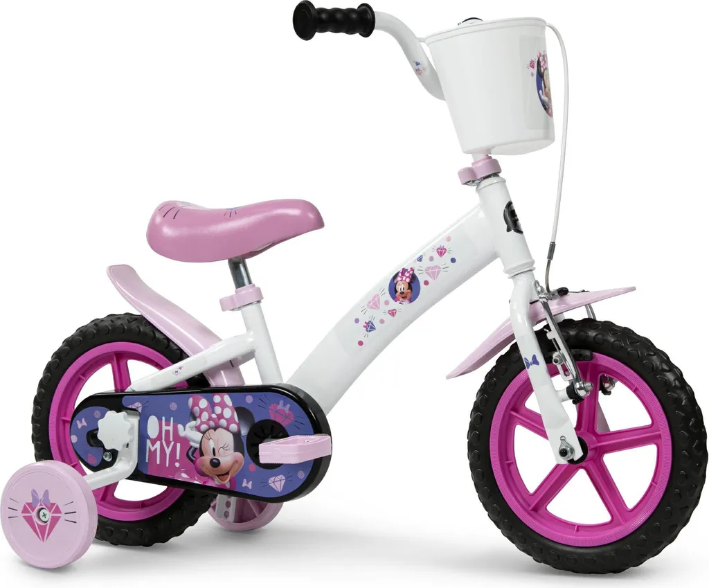 Vélo Minnie Mouse Fairy 12" Huffy avec panier et roues de maintien