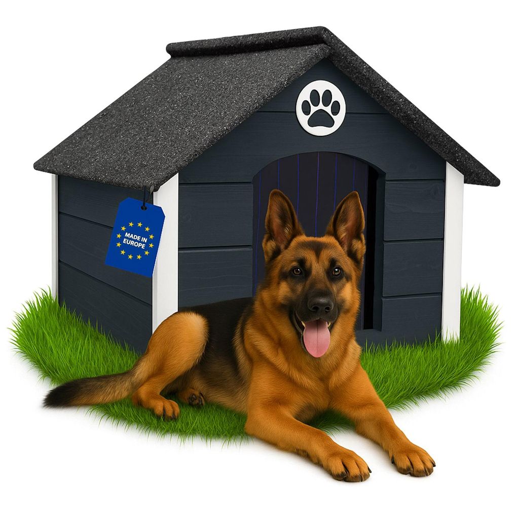 Outentin Hundehütte Outdoor Isoliert für Große Hunde – Produktbild 