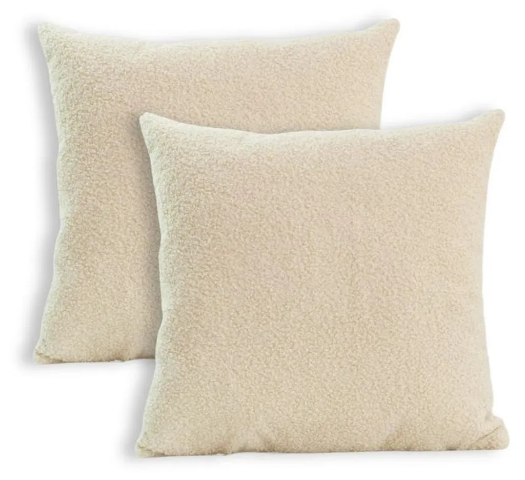 Coussin de Décoration Salon 45x45 cm Beige Lumali Confortable et Zen