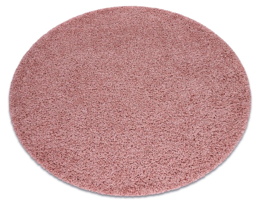 Tapis SOFFI Cercle shaggy 5cm rose rose cercle 120 cm Image du produit 