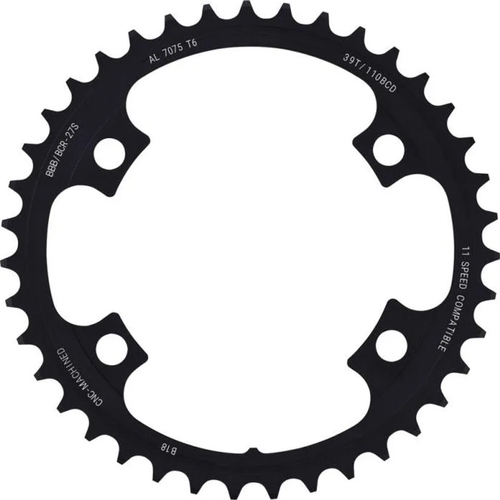 Plateau vélo de route 39 dents BBB ElevenGear pour pédalier compact