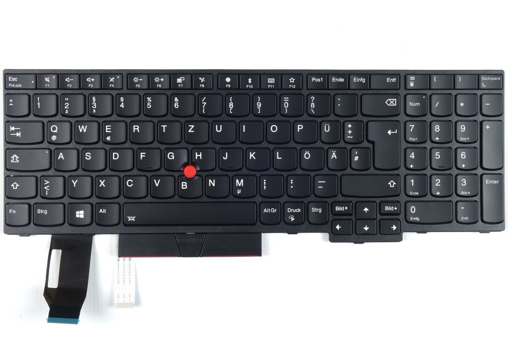 Tradebit - Tastatur für Lenovo ThinkPad | Deutsch DE QWERTZ | Volle Kompatibilität | Hochwertige Materialien | Modelle: T590 E580 E590 L580 L590 ...