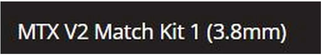 Kit Matrix MTX V2 Match 1 ultra rigide avec tulipe interne de 3,8 mm - 2