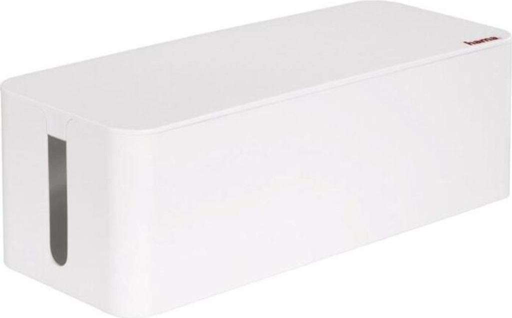 Hama Kabelbox Maxi 00020662 15,6x13x40cm weiß Produktbild 