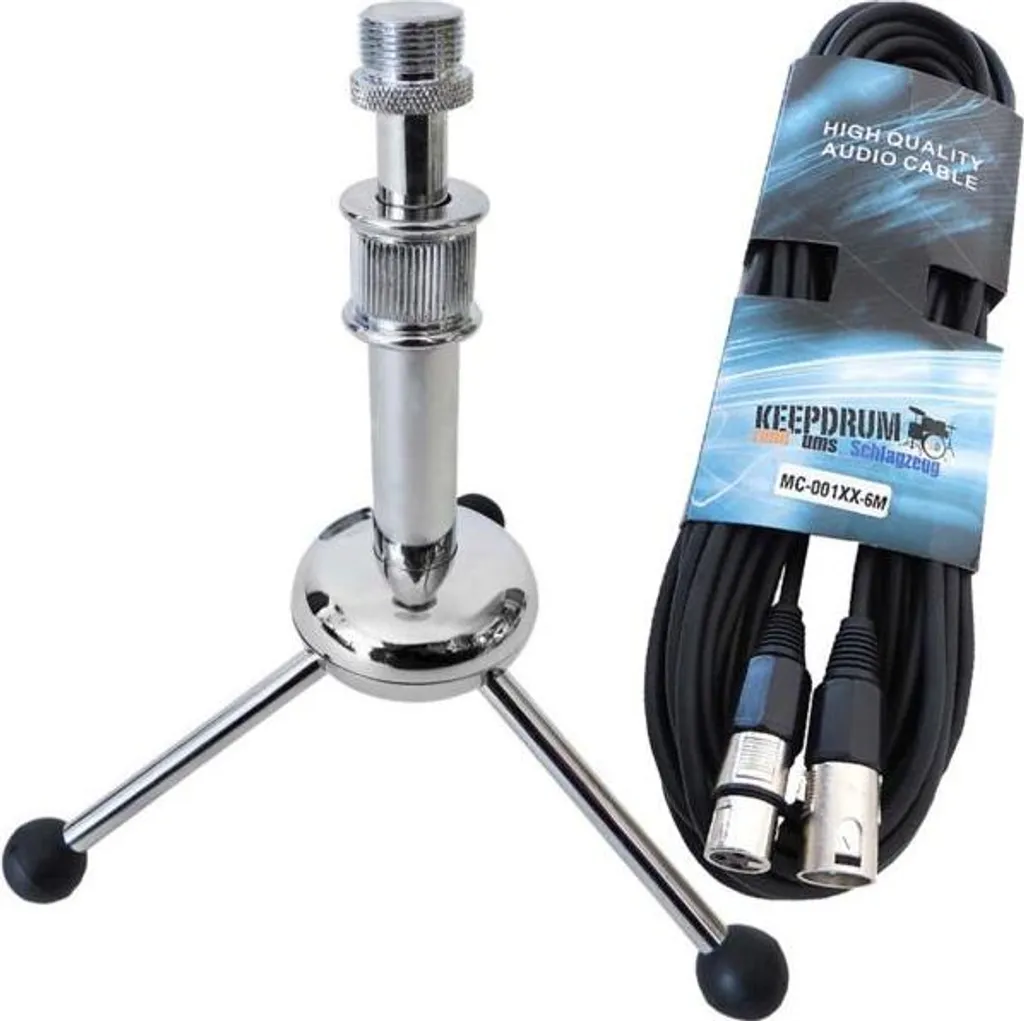 asta microfonica keepdrum MS055 con cavo microfonico