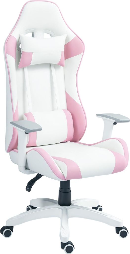 HOMCOM Gaming Stuhl Bürostuhl Ergonomisch mit Lendenkissen, Produktbild 