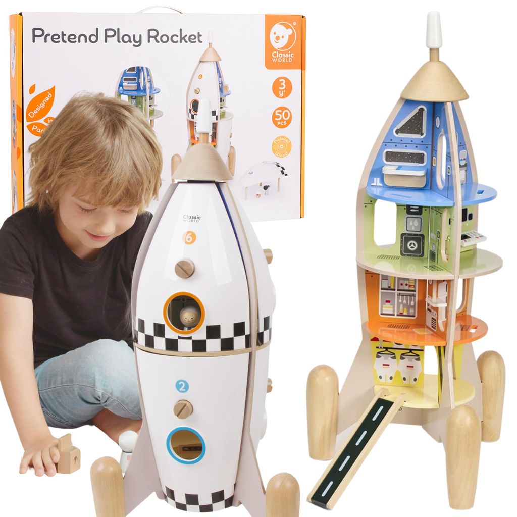 Maisonnette pour enfants « Classic World » en bois « Fusée Image du produit 