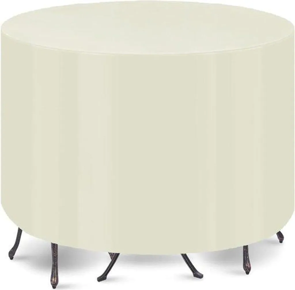 Housse de table terrasse 180x145 cm imperméable en tissu Oxford 420D