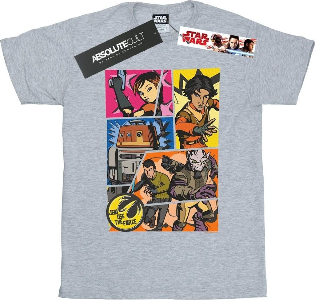 Star Wars - "Rebels" T-Shirt für Herren BI47506 (L) (Grau)