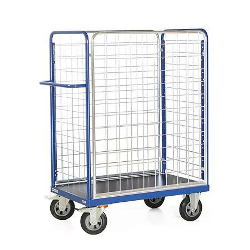 Protaurus Paketwagen F600 mit 4 Gitterwänden 1500mm hoch 850x500mm