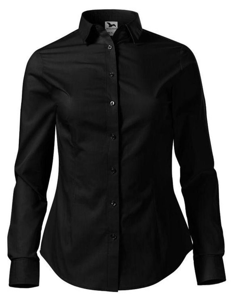 Malfini - "Style" Hemd für Damen, Langärmlig PP11683 (XL) (Schwarz)