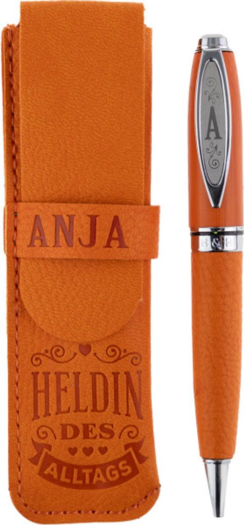 History & Heraldry Bamboo Persönlicher und individueller Kuli Kugelschreiber Stift mit Namen und Spruch Personalisiertes Etui Monogramm-Design per...