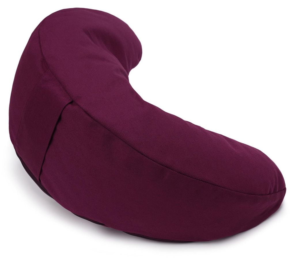 yogabox Glückssitz® MOND - regional hergestellt - aubergine Produktbild 