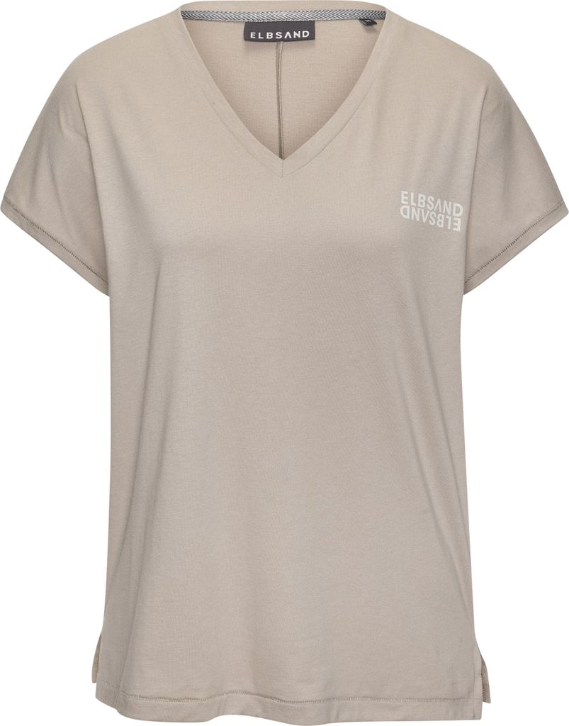 Elbsand V-Shirt Pajuk taupe Größe M