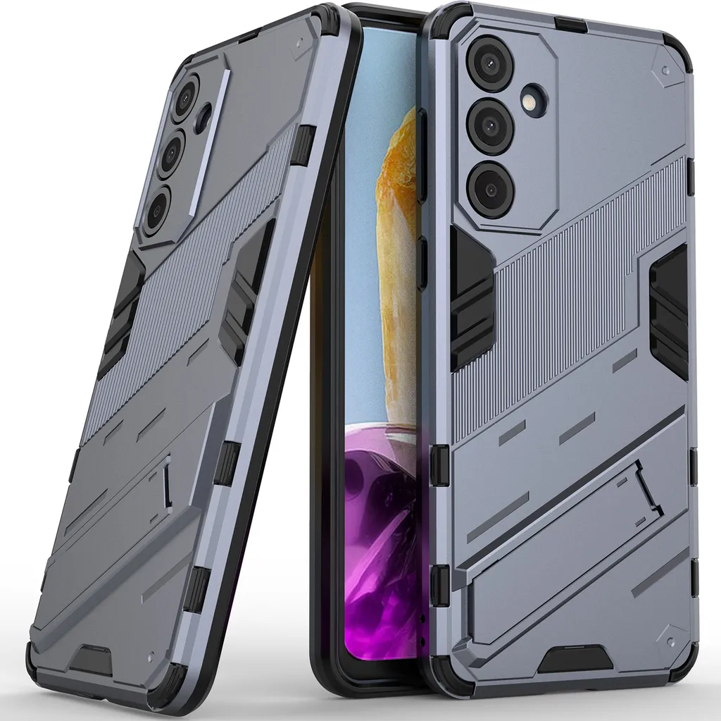 Custodia Samsung Galaxy M55 Grigio - Protezione Militare 2-in-1 TPU PC