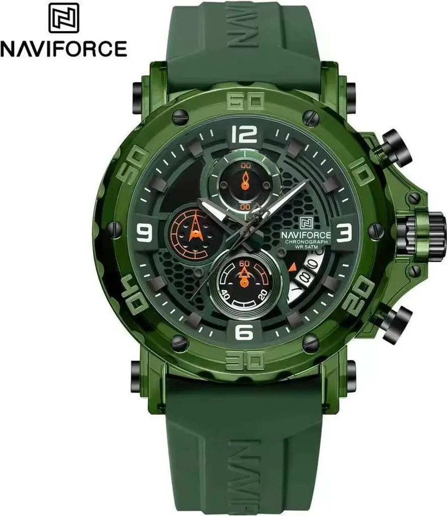 Montre NAVIFORCE MR-38576 Verte : Élégance Sportive Homme KP38576