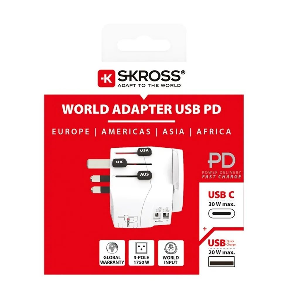 Prise adaptateur secteur universelle PRO Light avec USB-C 30W intégré - 2