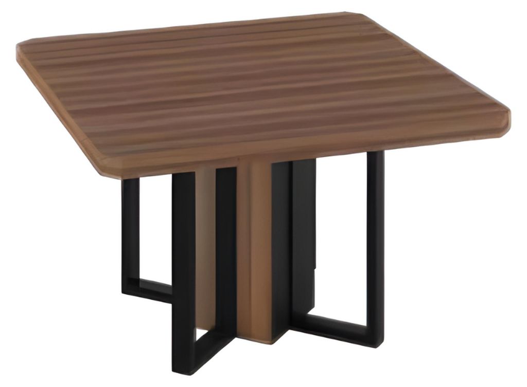 Designer Konferenztisch braun Quadratischer kleiner Tisch Holztischplatte