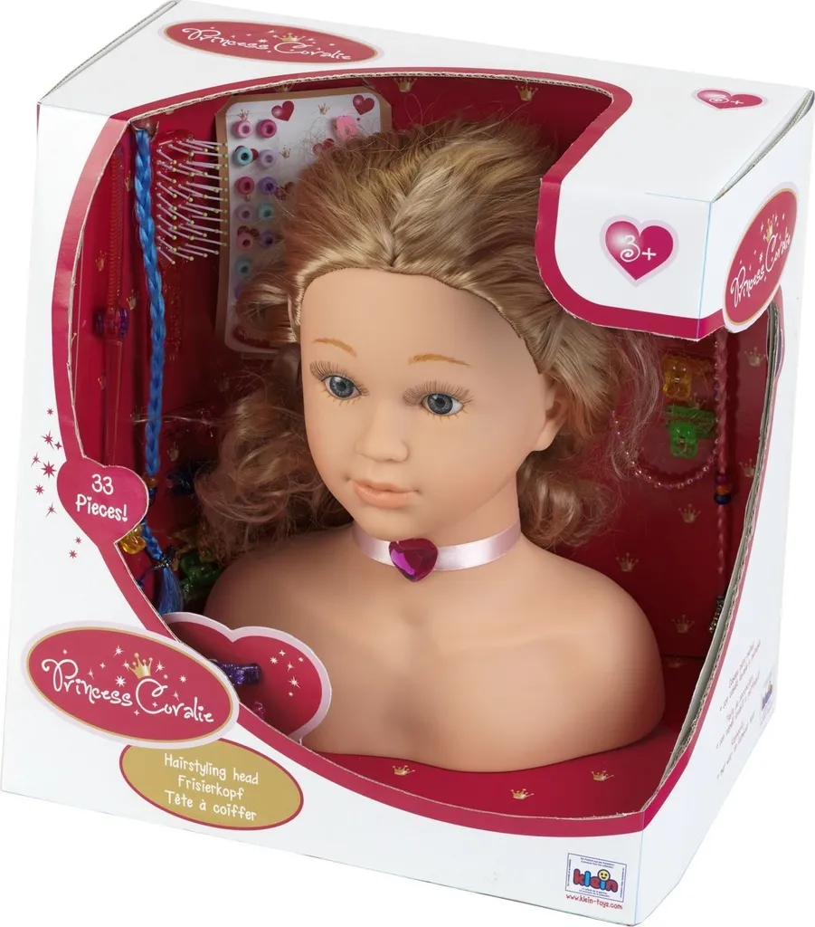 Tête à Coiffer pour Enfant MPK Toys avec Kit Accessoires Complet Rose
