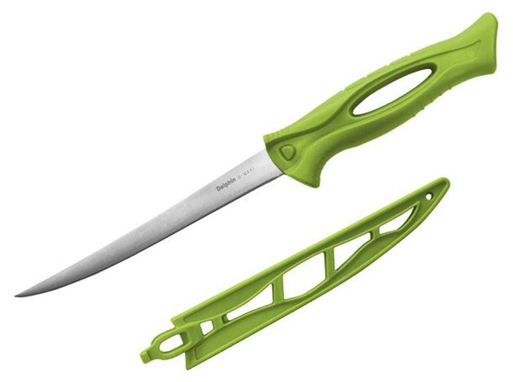 DELPHIN B-MAXI, Klingenlänge: 28,5cm, grün, Filetiermesser, 950139006
