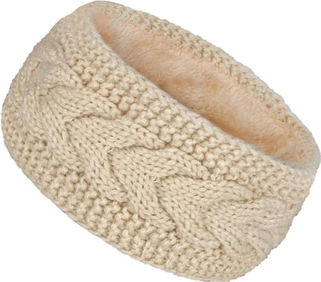 Beige Stirnband ZB - Wärmendes und Elegantes Accessoire KP39344