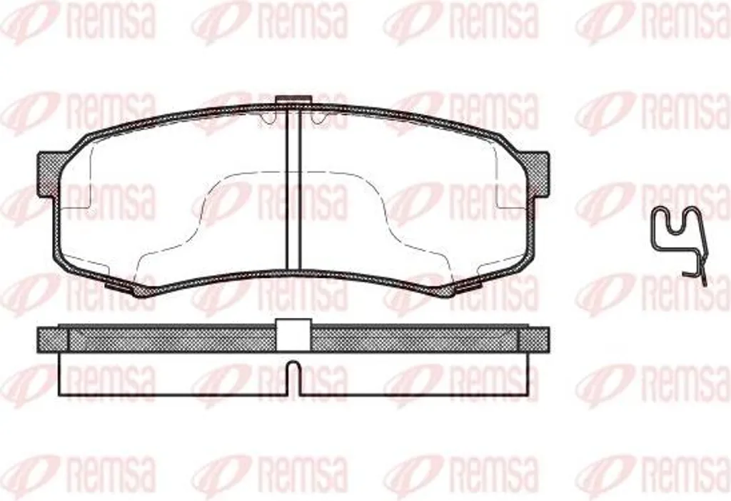 Plaquettes de frein haute performance REMSA 0413.04 haute endurance OE