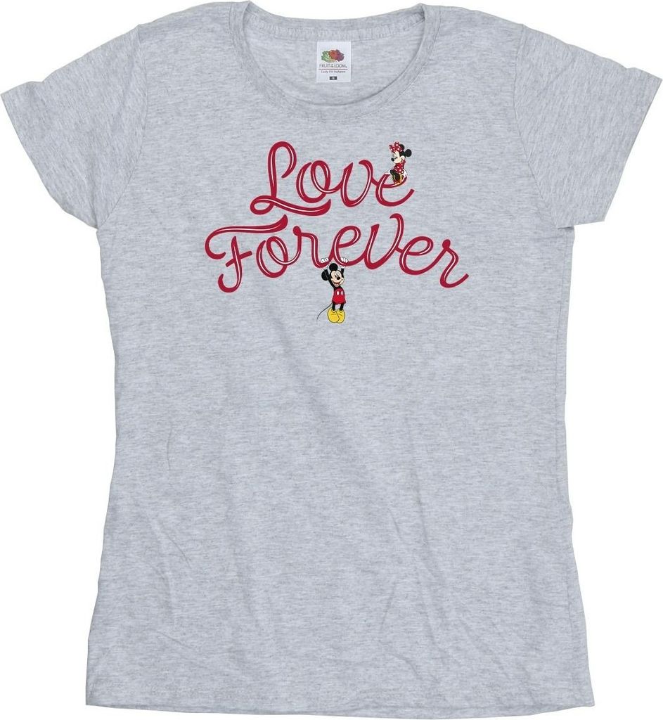 Disney - "Love Forever" T-Shirt für Damen BI33654 (XXL) (Grau)