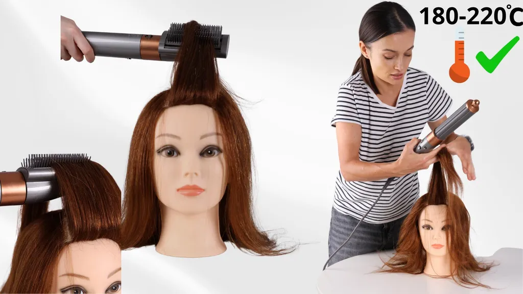 Tête formation coiffeur pour exercices de coupe et brushing chaud - 5