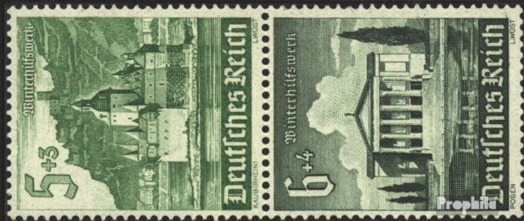 Briefmarken Deutsches Reich 1940 Mi S258 gestempelt Bauwerke