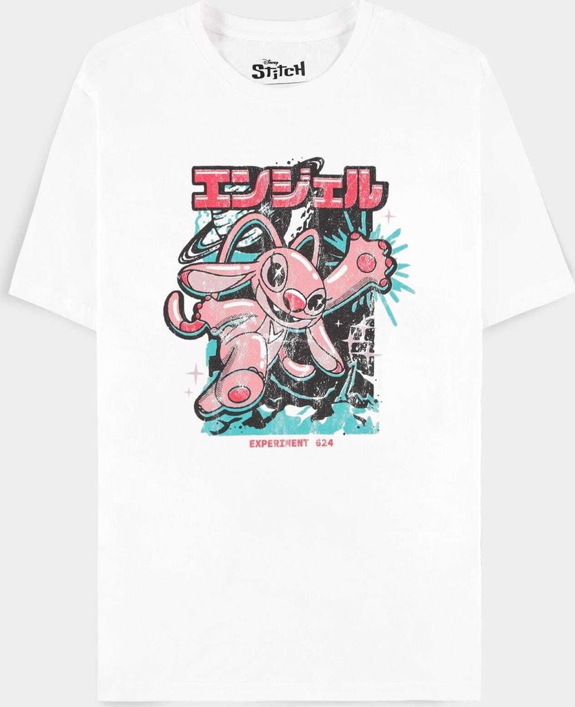 Lilo & Stitch T-Shirt Damen Vintage Angel weiß XL