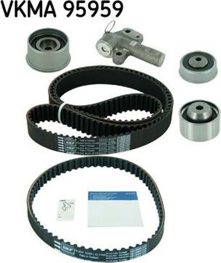 SKF VKMA 95959 Zahnriemensatz OE 6000608132 kompatibel mit H-1, Santa Fe, Sonata, Sorento