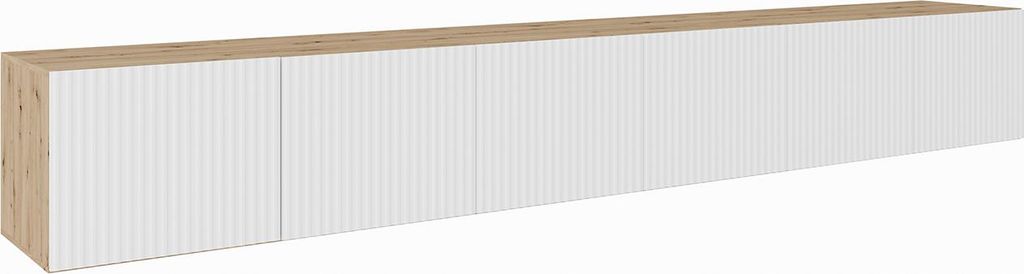 MEBLINI TV-Schrank 300cm Lang - Fernsehschrank - TV Lowboard Industrial - Unterschrank für Fernseher - TV-Unterschrank - TV-Schrank - Hängeschran...