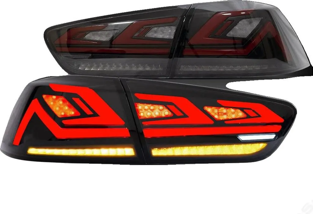 Paire de feux arrière OLED rouges montage facile pour éclairage auto