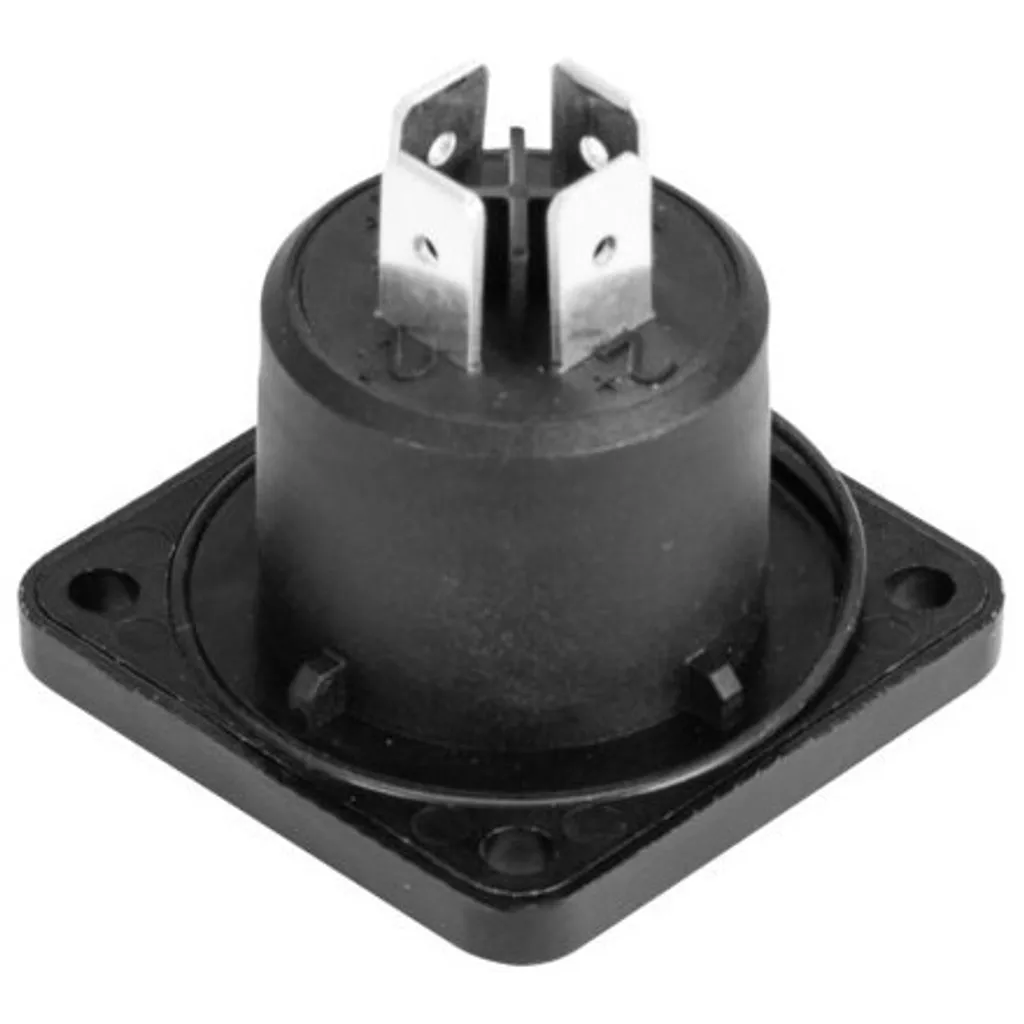 Prise Encastrée Speakon 4 Pôles Neutrik NLT4MPXX-BAG Châssis Métal Noir - 2