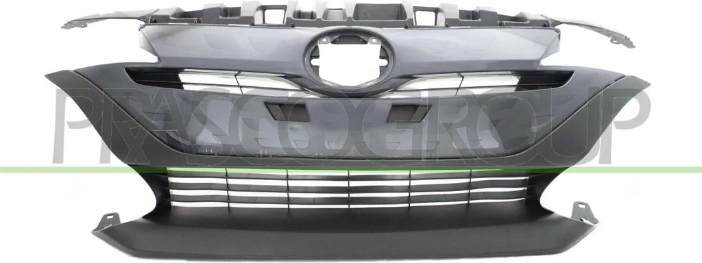 Calandre Grille d'Aération Avant Centrale pour Toyota Prius W5 Noir ABS