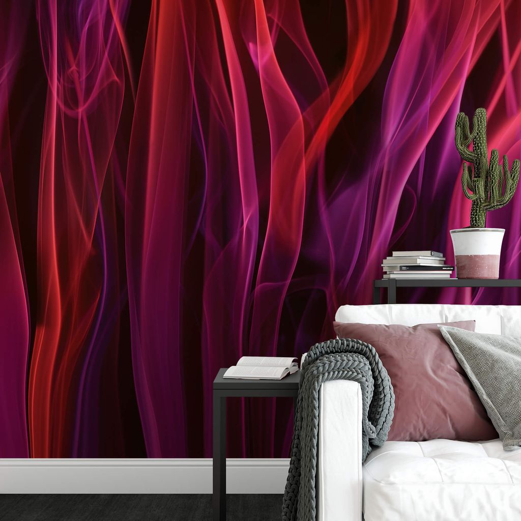 A.S. Création Vlies Fototapete 3D Rot Red Smoke DD118904 Lila Designwalls 2.0
