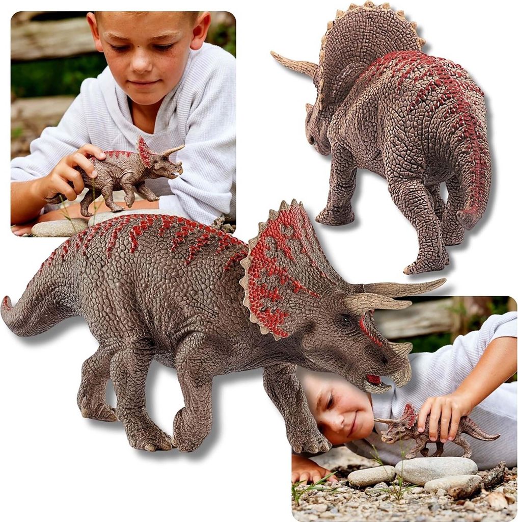 SLH15000 Schleich Dinosaurier - Triceratops, Spielfigur für Kinder ab 4 Jahren