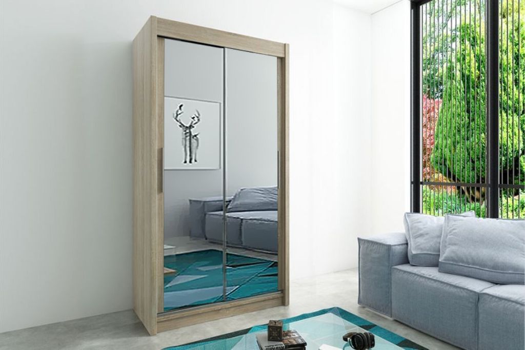 MINIO Kleiderschränke TOKYO 3 120 cm Sonoma Produktbild 