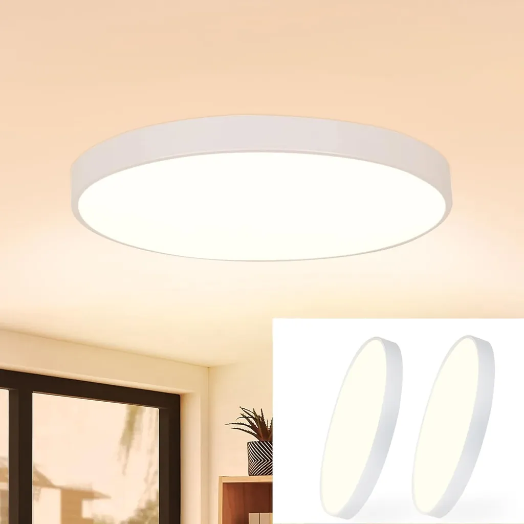 Plafonnier LED Moderne Rond 17W IP44 - Luminaire de Cuisine et Couloir