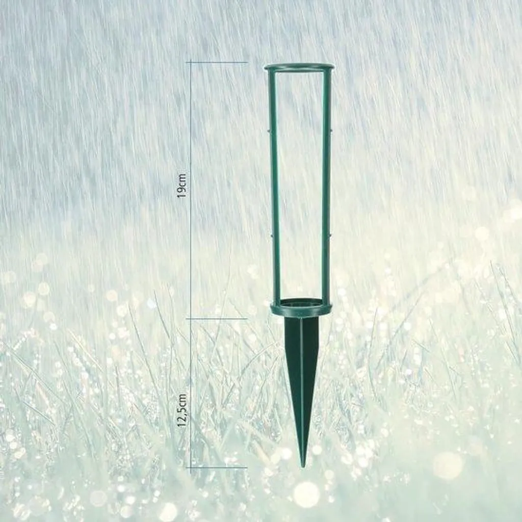 Pluviomètre de jardin 24x8 cm pour éviter le gaspillage d'eau d'arrosage