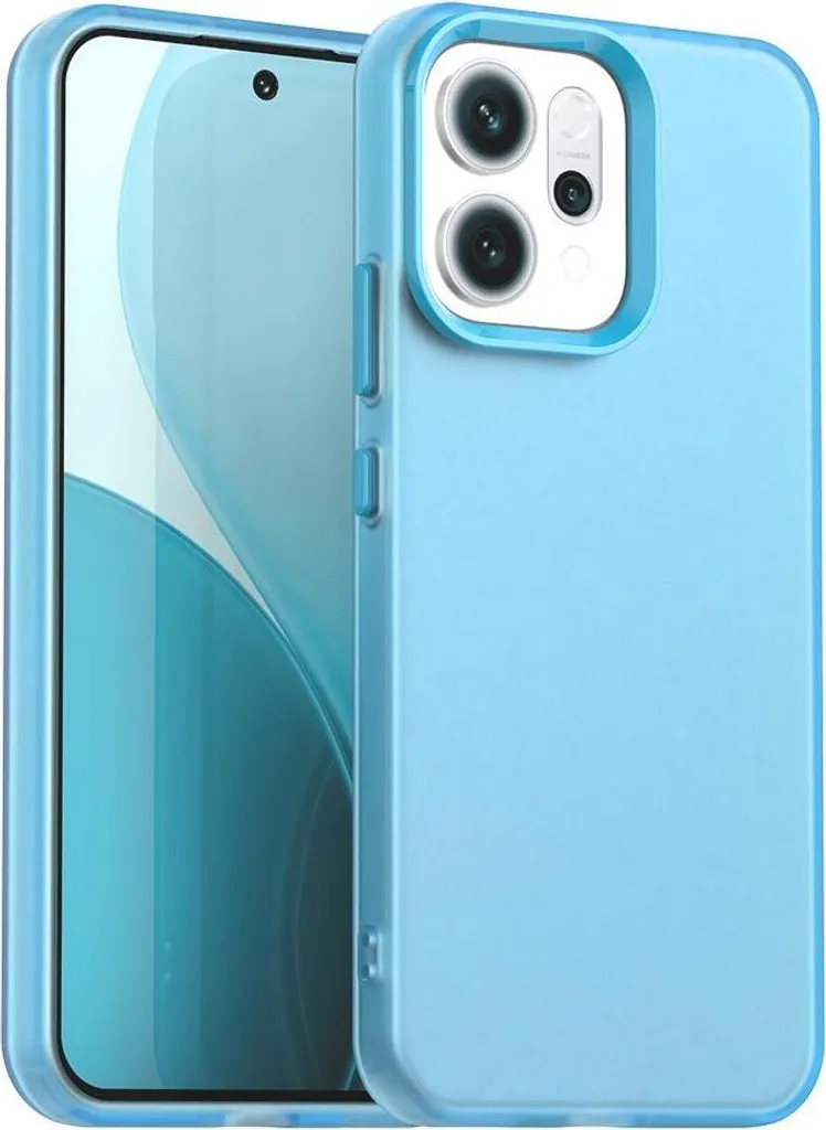 Custodia Oppo Reno14 Phonesta HardFrost Blu Opaco | Cover Anti-Impronta